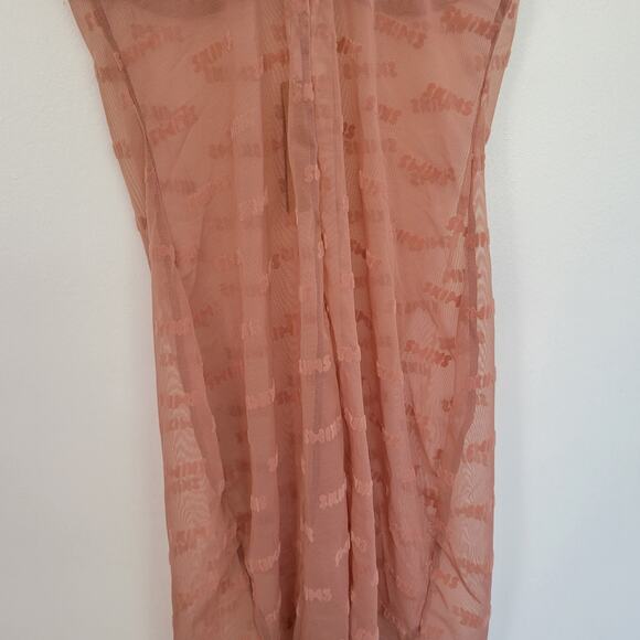 NEW Skims After Hours Slip Dress Rose Clay Logo Sheer Underwire Sexy Women XS - Picture 9 of 13